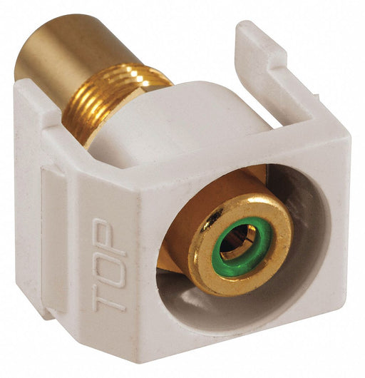 Inline Coupler RCA Duplex Light Almond
