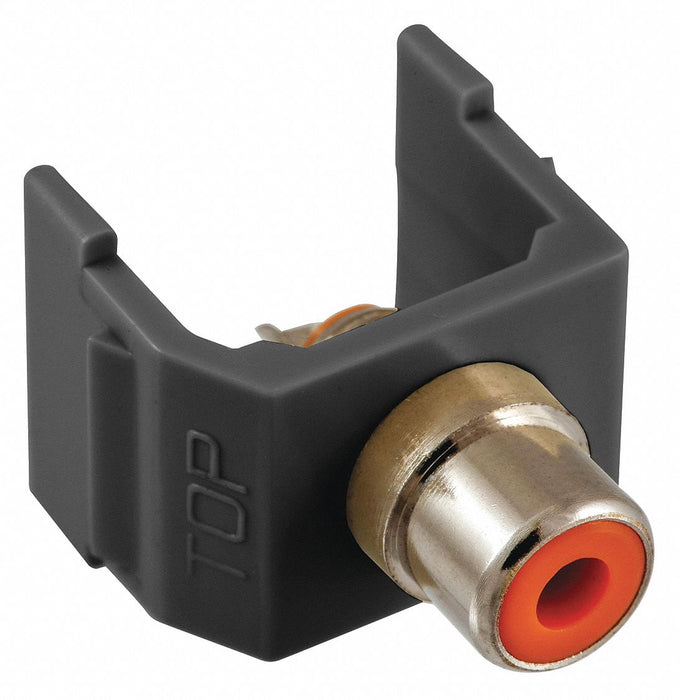 Keystone Jack 0.8125 in H Black