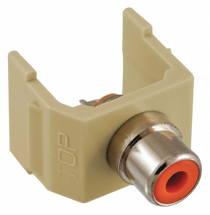 Keystone Jack 0.8125 in H Ivory