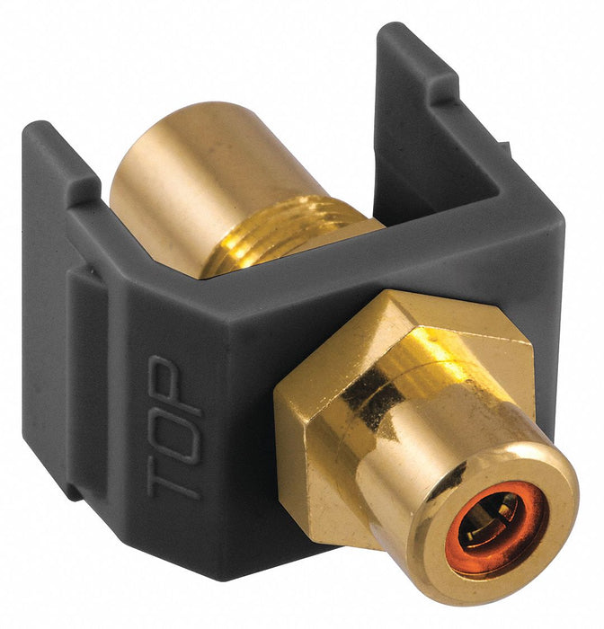 Inline Coupler RCA Duplex Black