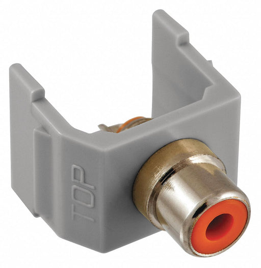 Connector RCA Duplex Gray