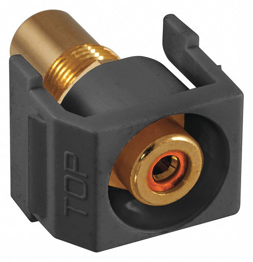 Inline Coupler RCA Duplex Black