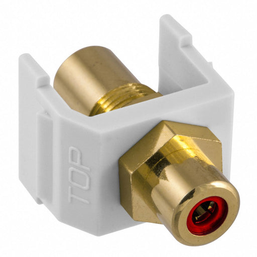 Inline Coupler RCA Duplex White