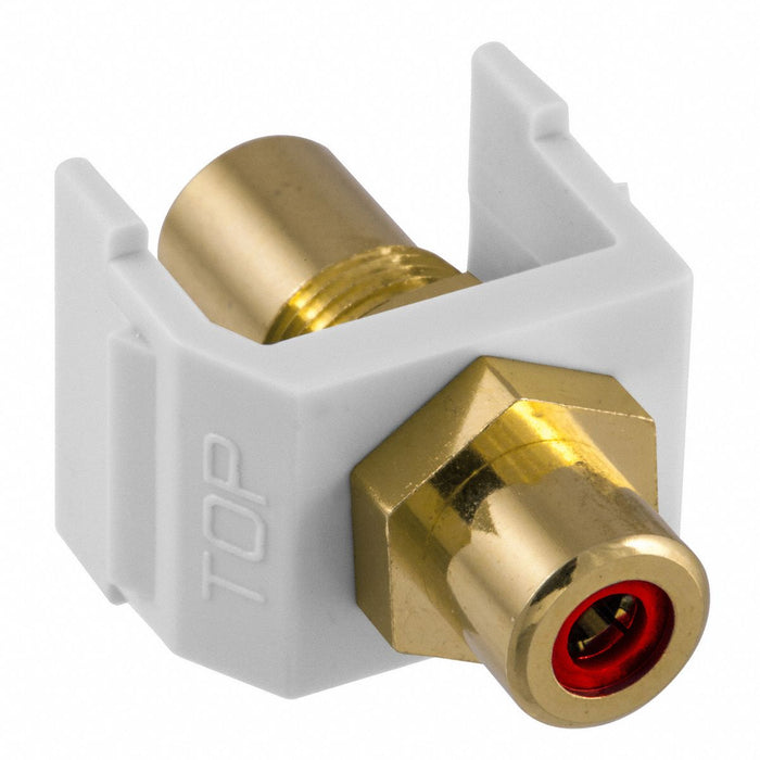 Inline Coupler RCA Duplex White