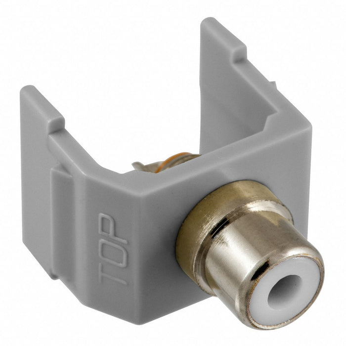 Connector RCA Duplex Gray