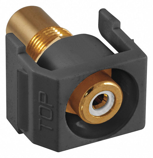 Inline Coupler RCA Duplex Black