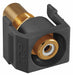 Inline Coupler RCA Duplex Black