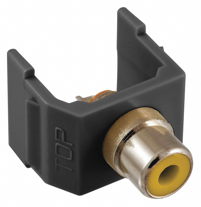 Keystone Jack 0.8125 in H Black