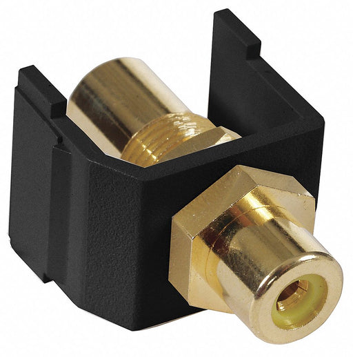 Inline Coupler RCA Duplex Black