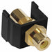 Inline Coupler RCA Duplex Black