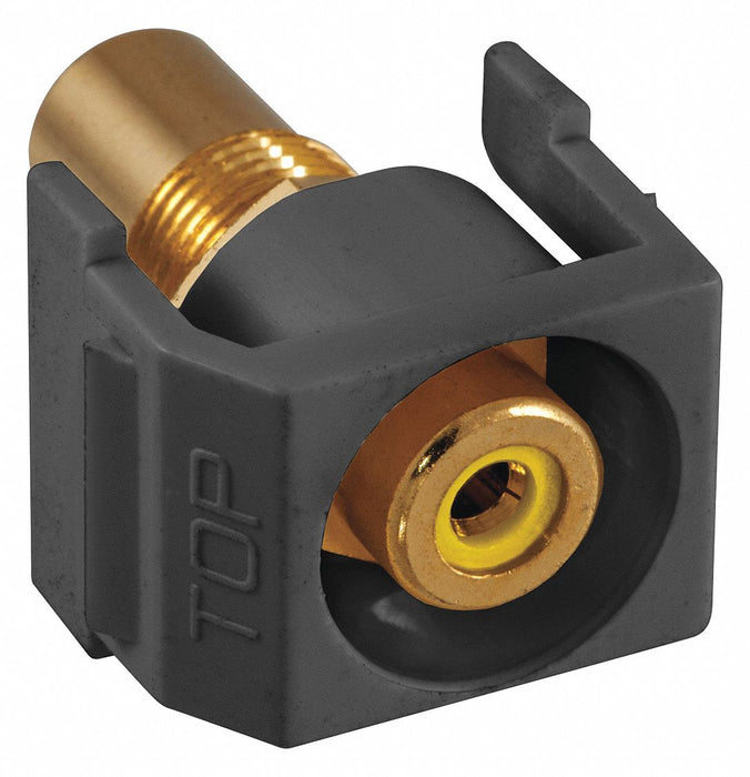 Inline Coupler RCA Duplex Black