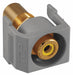 Inline Coupler RCA Duplex Gray