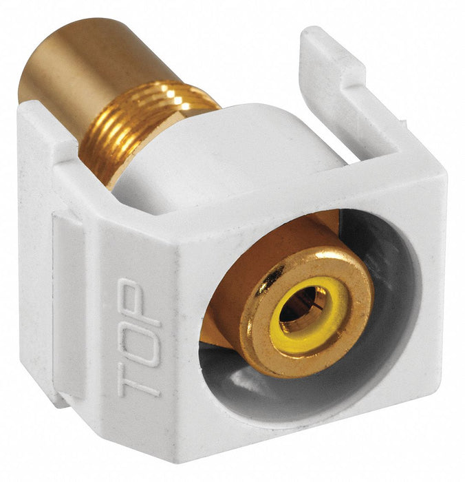 Inline Coupler RCA Duplex White