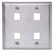 Plate 4 Ports Gray Wall