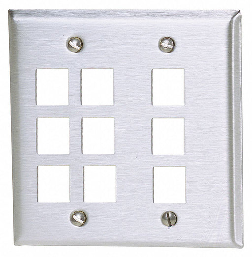Plate 9 Ports Gray