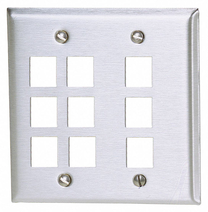 Plate 9 Ports Gray