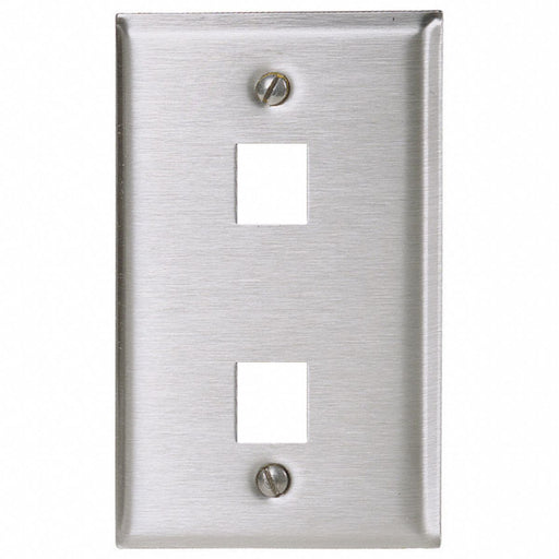 Plate 2 Ports Gray