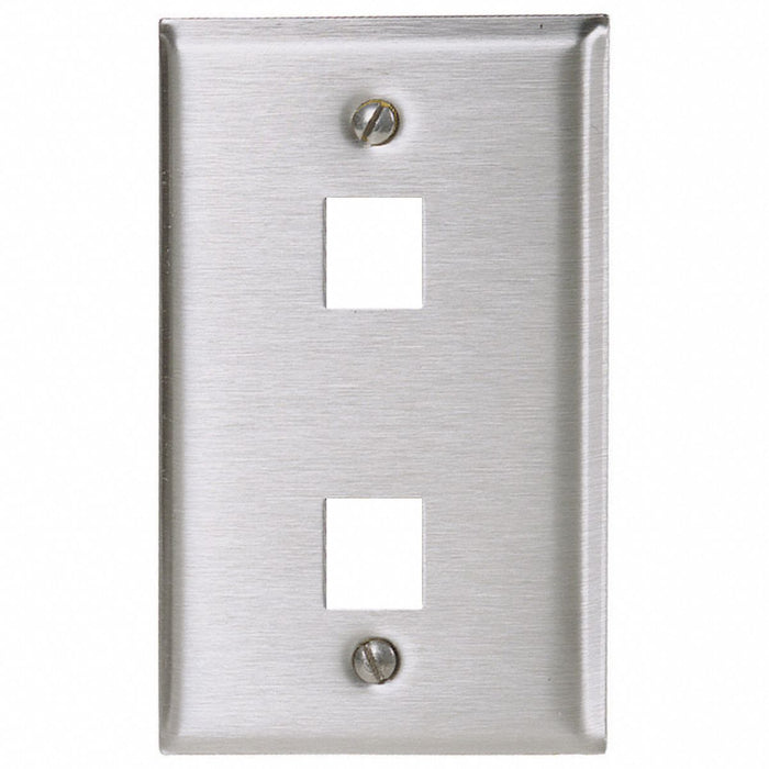 Plate 2 Ports Gray