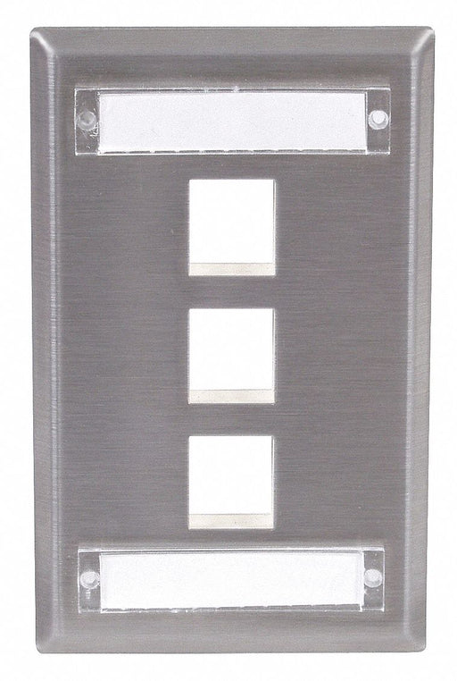 Plate 3 Ports Gray