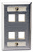Plate 4 Ports Gray