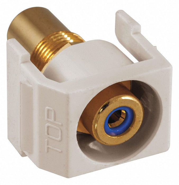 Inline Coupler RCA Duplex Light Almond