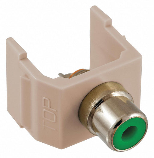 Connector RCA Audio Video Duplex Almond