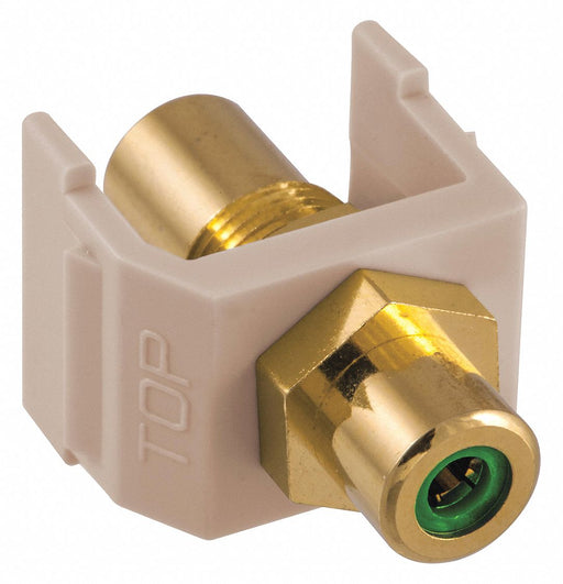 Keystone Jack 0.8125 in H Beige