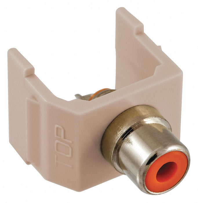 Keystone Jack 0.8125 in H Beige