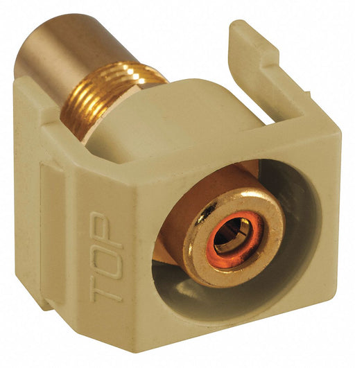 Inline Coupler RCA Duplex Ivory