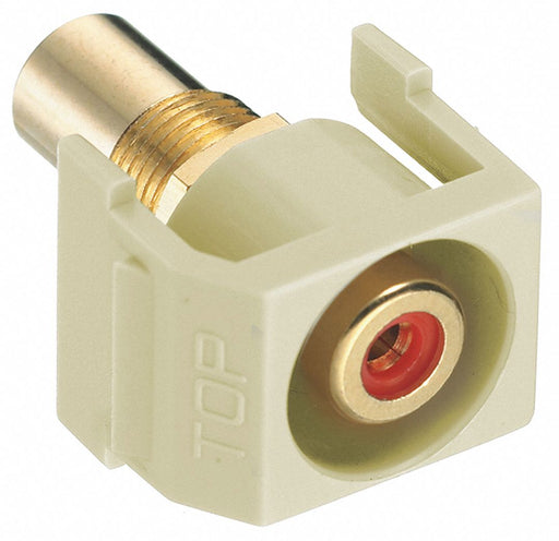 Inline Coupler RCA Duplex Almond