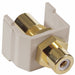 Inline Coupler RCA Duplex Almond