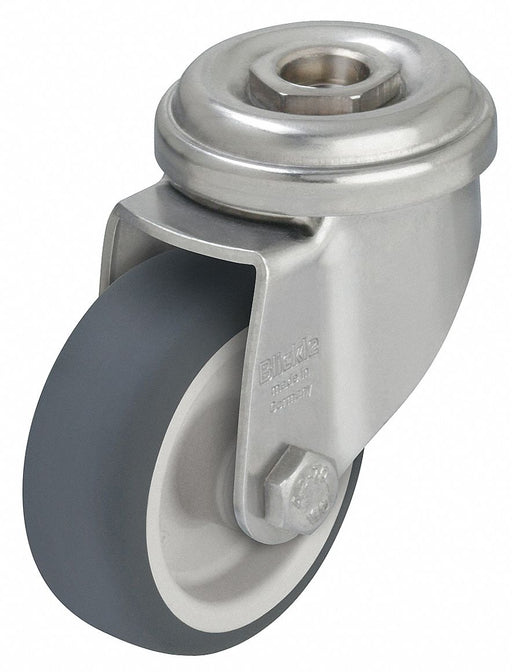 Bolt-Hole Caster 3 dia Swivel Rubber