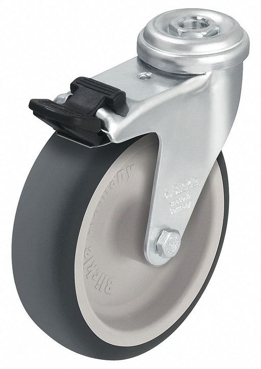 Bolt-Hole Caster 3 dia Swivel Rubber