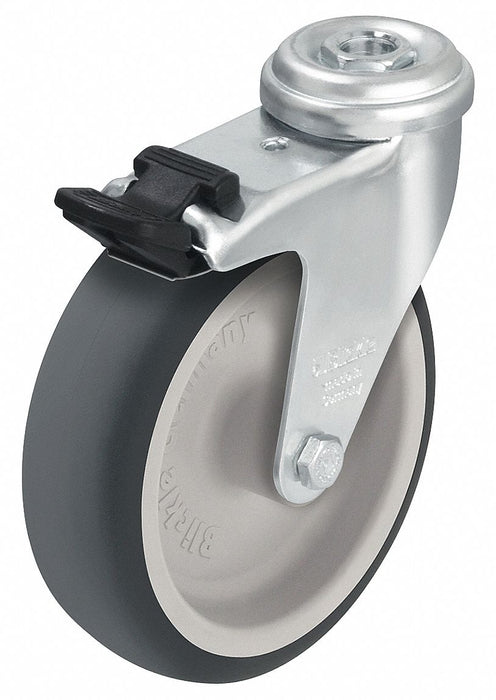 Bolt-Hole Caster 2 dia Swivel Rubber
