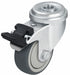 Bolt-Hole Caster 3 dia Swivel Rubber