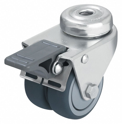 Bolt-Hole Caster 3 dia Swivel Rubber