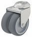Bolt-Hole Caster 2 dia Swivel Rubber