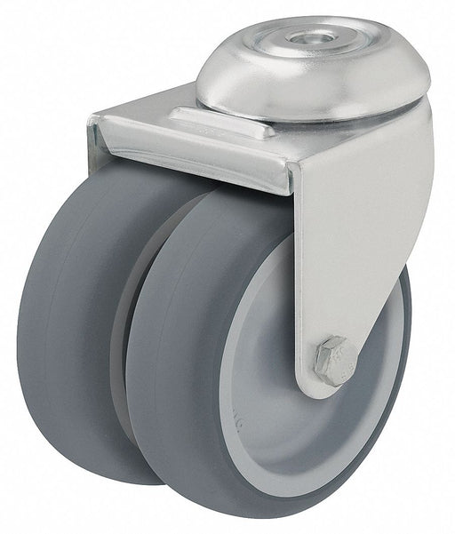 Bolt-Hole Caster 3 dia Swivel Rubber