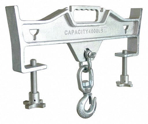Forklift Lifting Hook 4 000 lb Silver