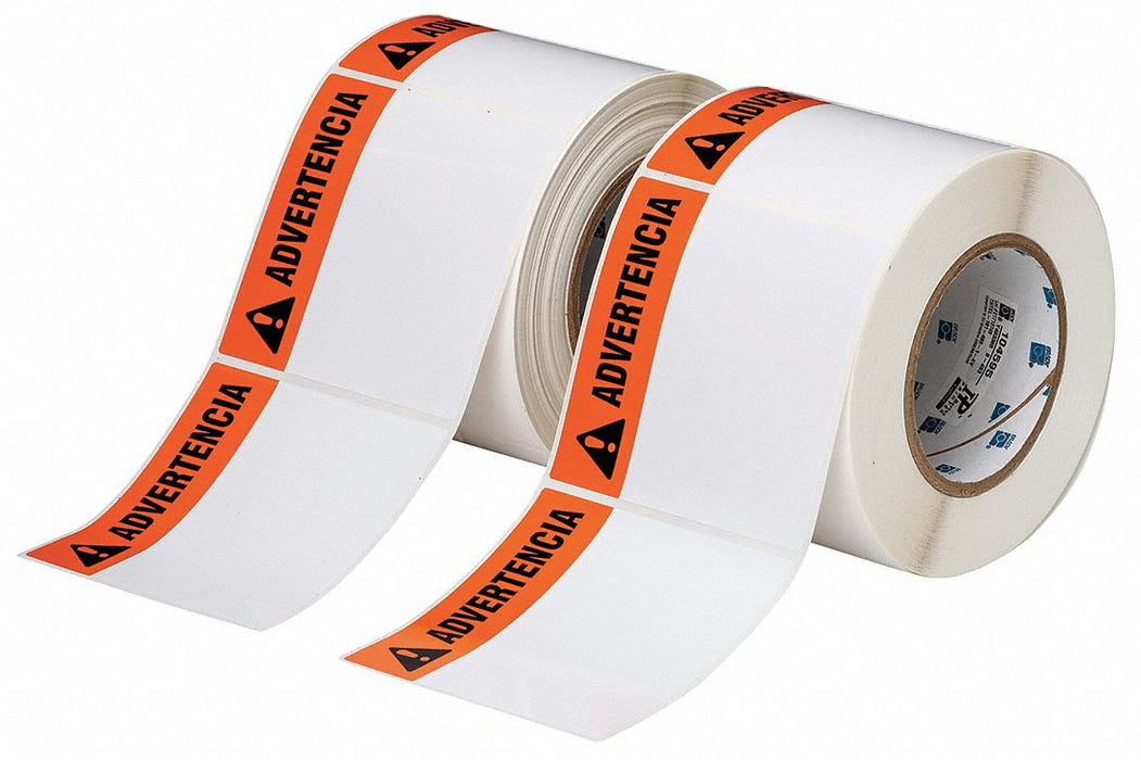 Pre-Cut Label Stock Roll White Gloss