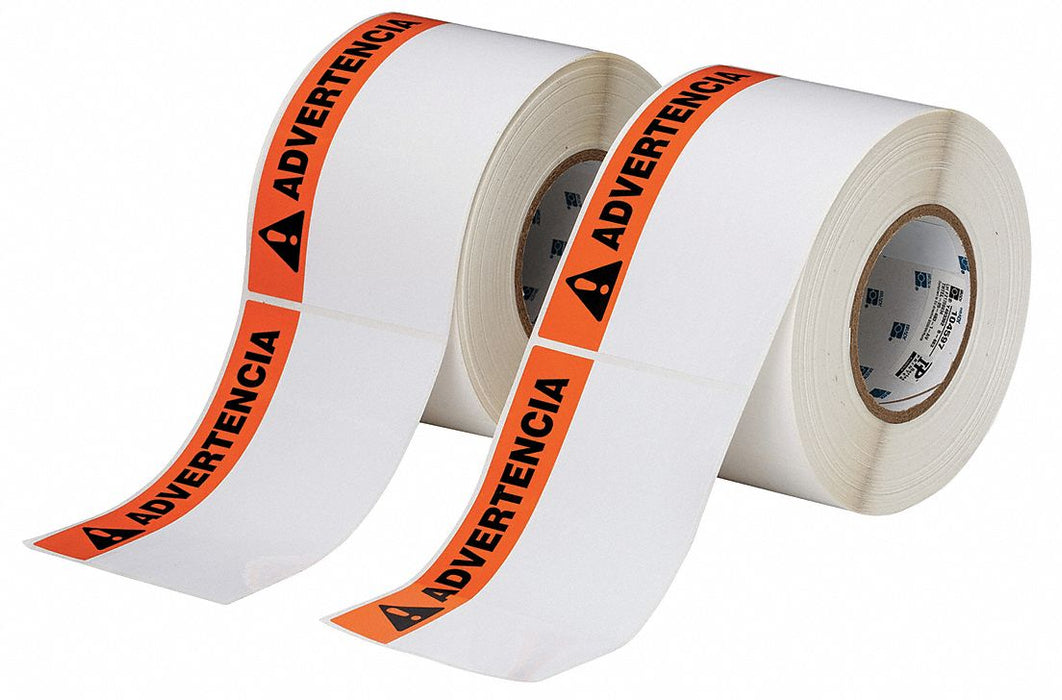 Pre-Cut Label Stock Roll White Gloss