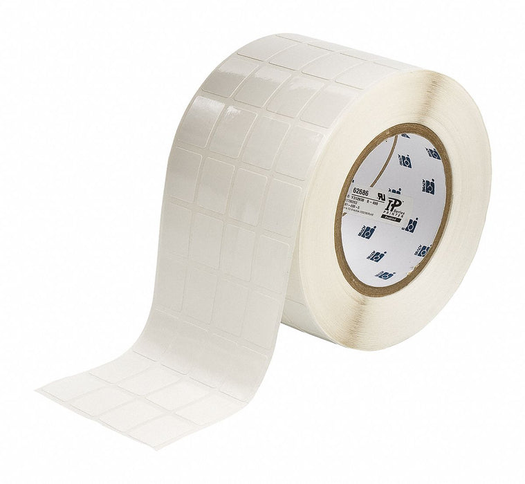 Pre-Cut Label Stock Roll White Gloss
