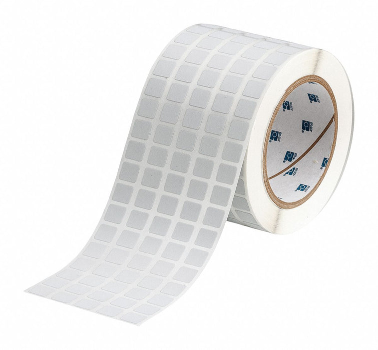 Pre-Cut Label Stock Roll Gray Matte