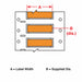 SleeveLabel Orange Polyolefin 3/8inW