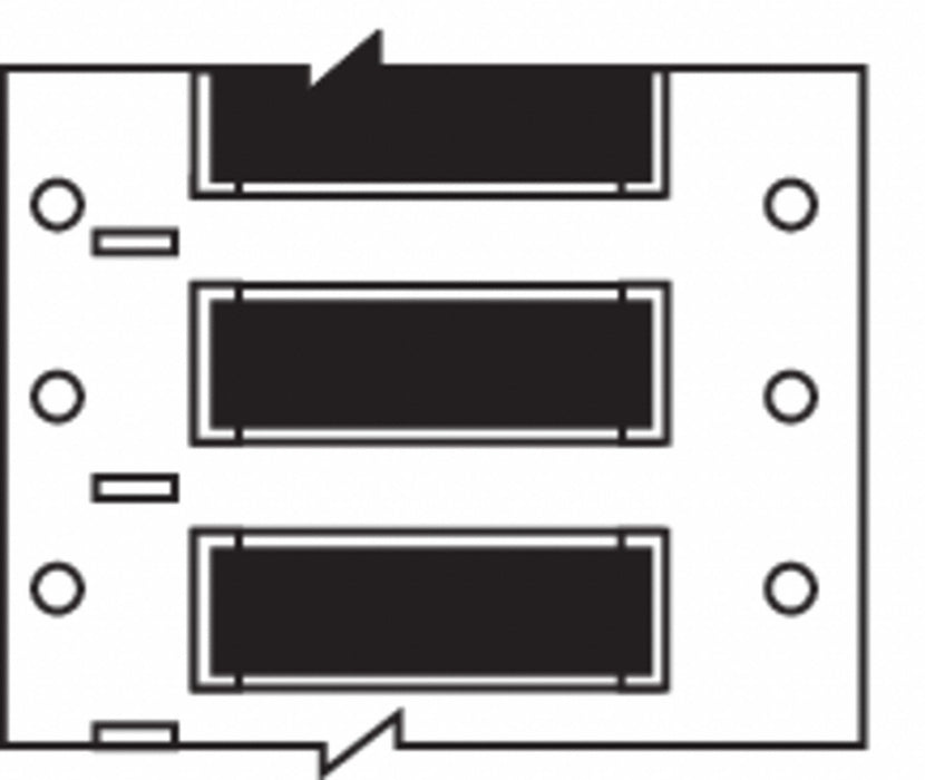 Sleeve Label Black Polyolefin 1 in W