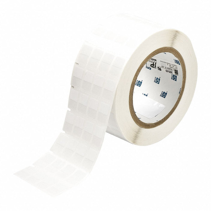 Wraparound Label White Vinyl 1/2 in W