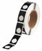 Pre-Cut Label Stock Roll Black Gloss