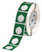 Pre-Cut Label Stock Roll Green Gloss