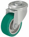 Bolt-Hole Caster 3 7/8 dia Swivel PU