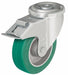 Bolt-Hole Caster 3 7/8 dia Swivel PU